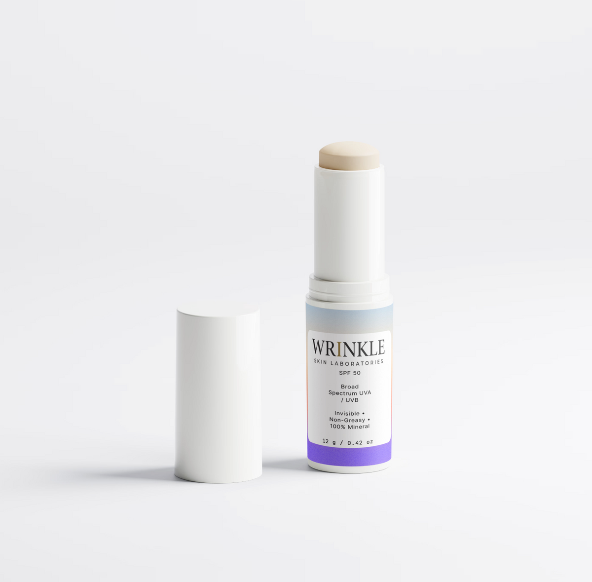 Mineral Sunscreen Stick SPF 50 (Untinted, 12g) - Wrinkle