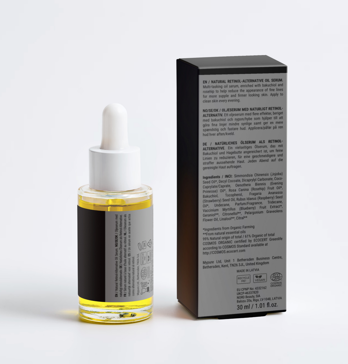 Cellular Renewal Retinol Alternative Oil Serum (30ml) | Bakuchiol & Lipid Smoothing – Wrinkle