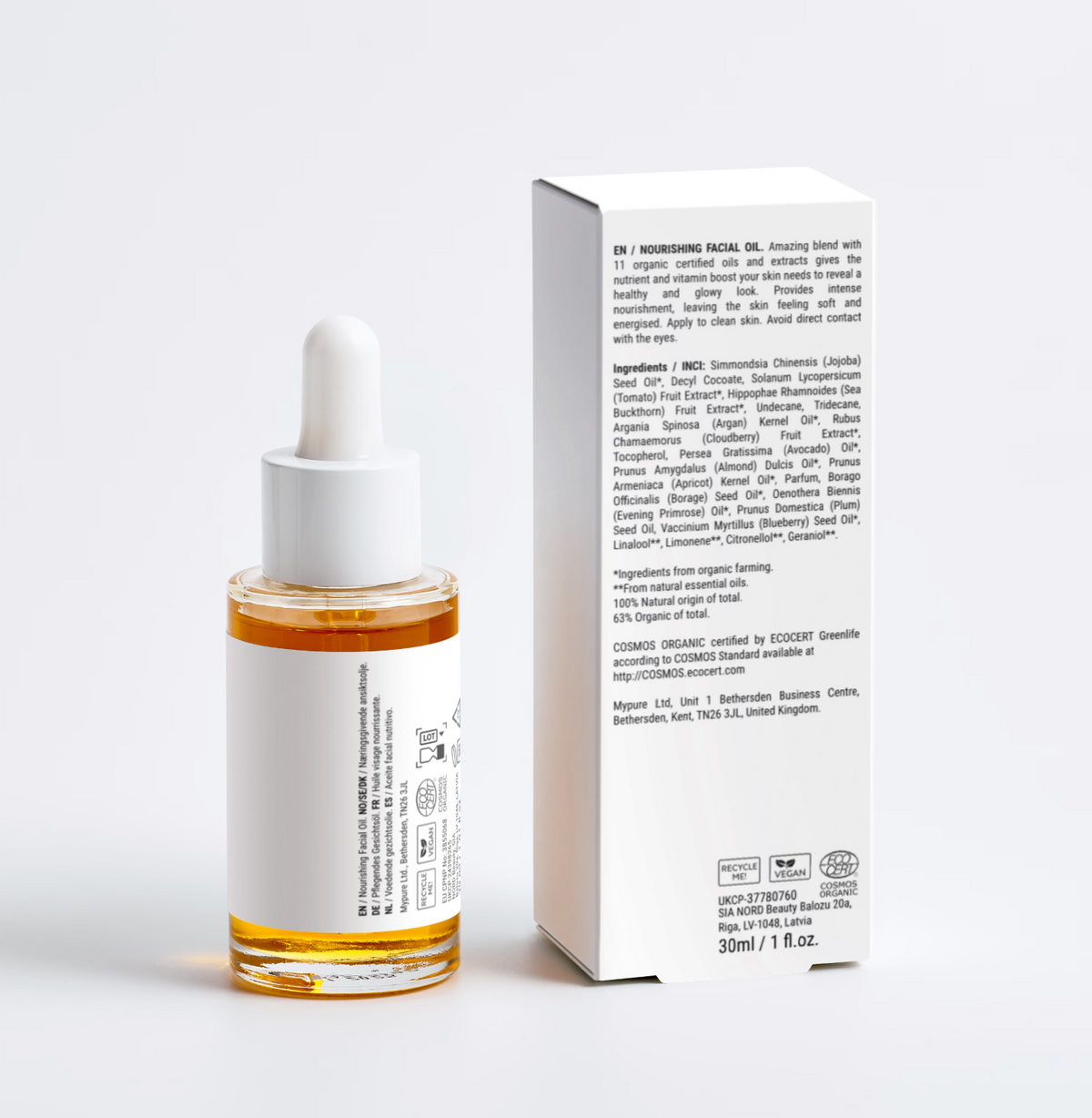 Organic 11-Oil Glowing Facial Oil (30ml) | Wrinkle