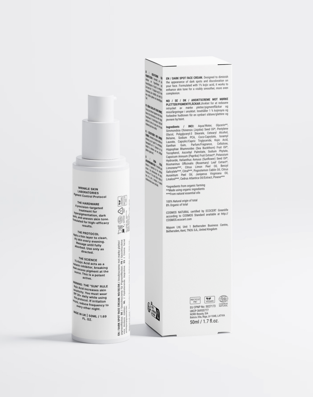 Dark Spot Face Cream with Kojic Acid & Vitamin C | Brightening & Anti-Aging – Wrinkle